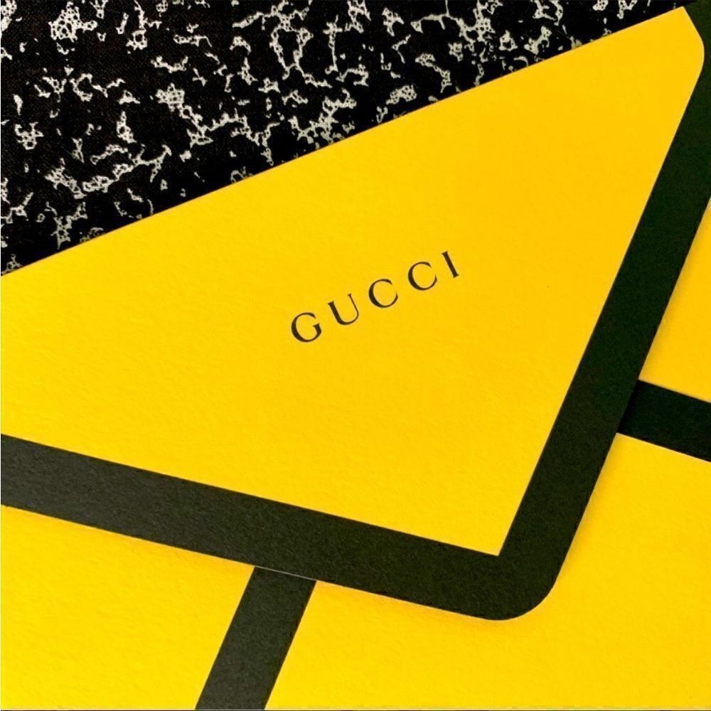 Black and Yellow Gucci Envelopes Pack #✌🏽